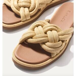 ROTHYS Summer Sandal Size 5.5 Golden Sun Tan $109 Gold Metallic